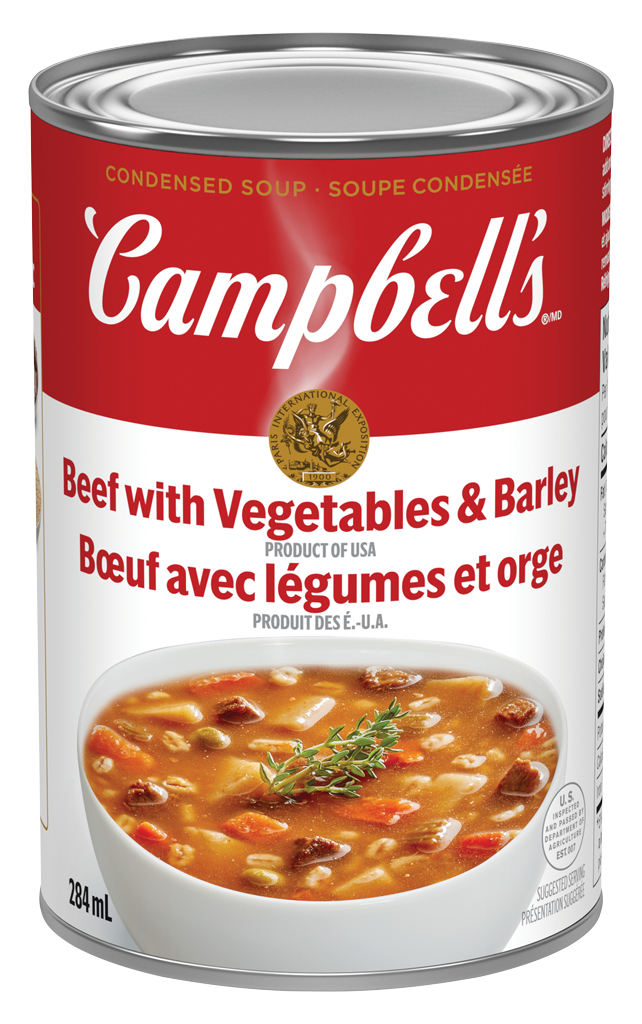 Campbell’s Condensed Beef with Vegetables & Barley