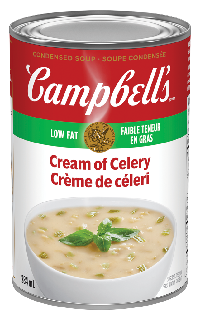 Campbell’s condensée, Crème de céleri à faible teneur en gras