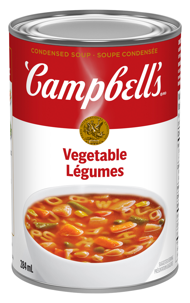 Campbell’s condensée, Légumes