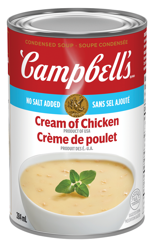 Campbell’s Condensed No Salt Added Cream of Chicken Soup